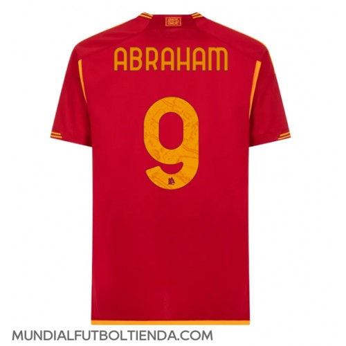 Camiseta AS Roma Tammy Abraham #9 Primera Equipación Replica 2023-24 mangas cortas